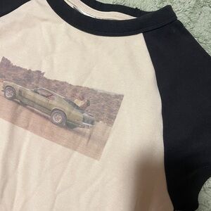Ford Black and Cream Car Graphic Tee